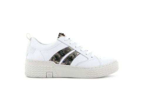 Palladium Ego 03 Lea Sneakers Dame Hvide Camo | DK-285991