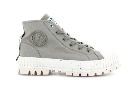 Palladium Mid Pallashock Mid Organic Sneakers Dame Lysebrune | DK-963387