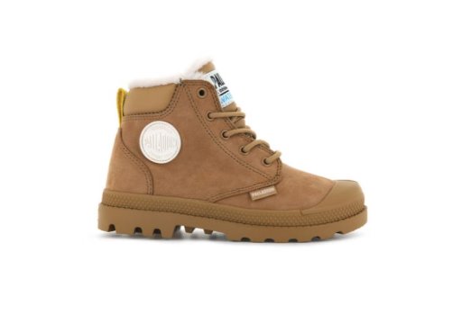 Palladium Pampa Hi Cuff Wps Oz Vinterstøvler Børn Brune | DK-544111