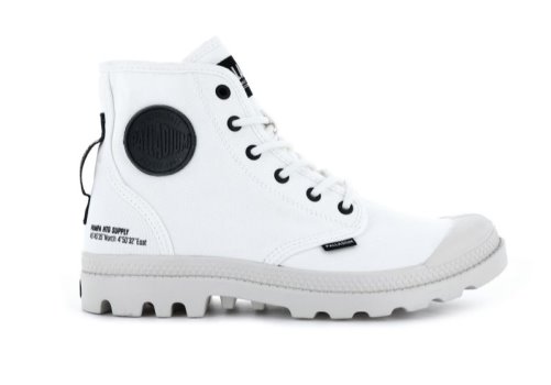 Palladium Pampa Hi Htg Supply Vandrestøvler Dame Hvide | DK-461539