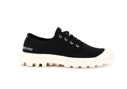 Palladium Pampa Oxford Organic Ii Platform Sko Herre Sort | DK-288599