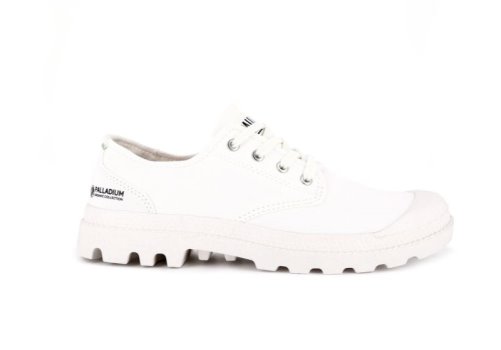 Palladium Pampa Oxford Organic Ii Platform Sko Dame Hvide | DK-772654