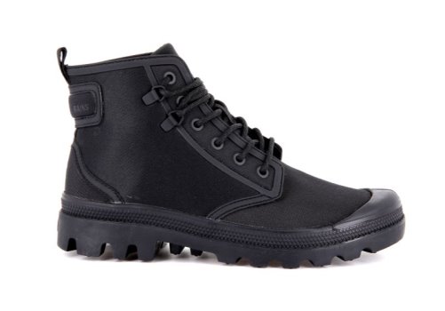 Palladium Pampa Rains Støvler Dame Sort Sort | DK-220622