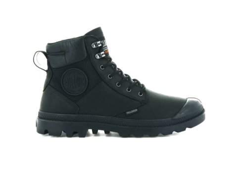 Palladium Pampa Shield Wp+ Lth Støvler Dame Sort Sort | DK-618552