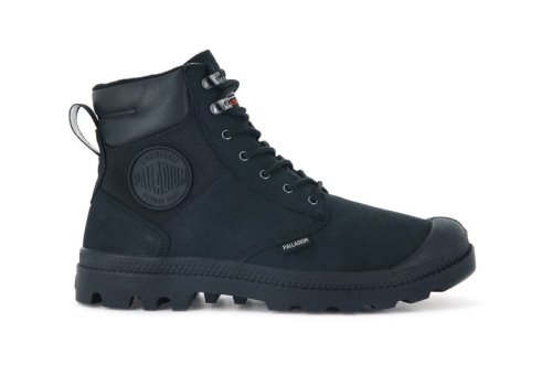 Palladium Pampa Shield Wp+ Lux Støvler Dame Sort Sort | DK-786329