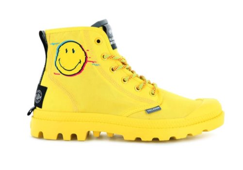 Palladium Pampa X Smiley 2000 Støvler Dame Gul | DK-920086